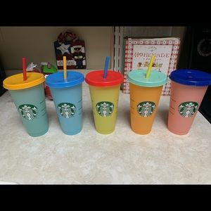 Starbucks color changing cold cups